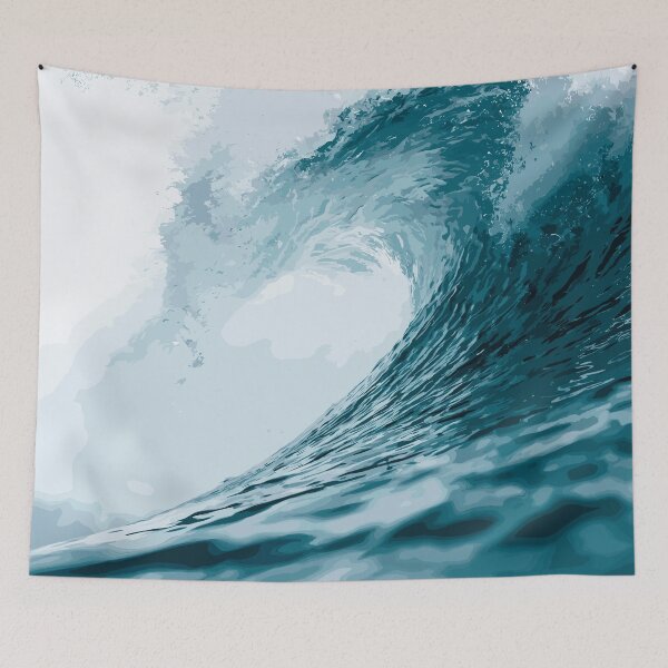 Item preview, The Mighty Blue Wave designed and sold by Vector Scout Lab.