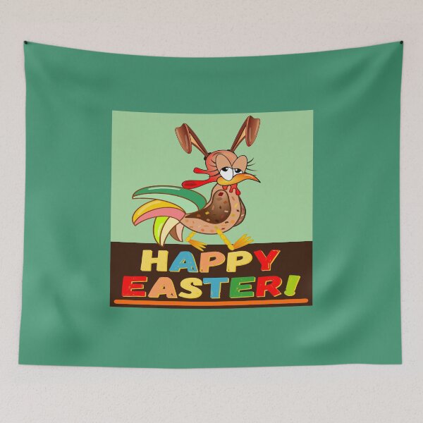 Item preview, Happy Easter chicken designed and sold by minimalartstory.