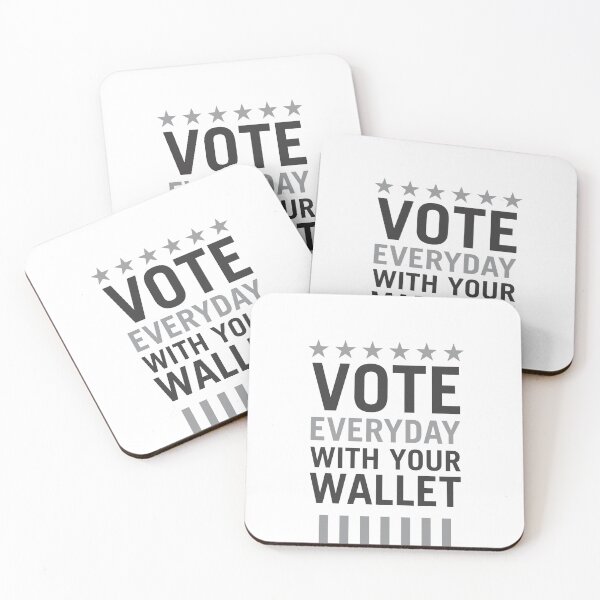 Item preview, Vote Everyday With Your Wallet - Political Campaign designed and sold by Vector-Artist.
