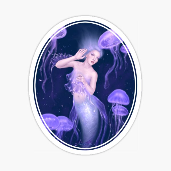 Item preview, Bioluminescence Jellyfish Mermaid designed and sold by silverstars.