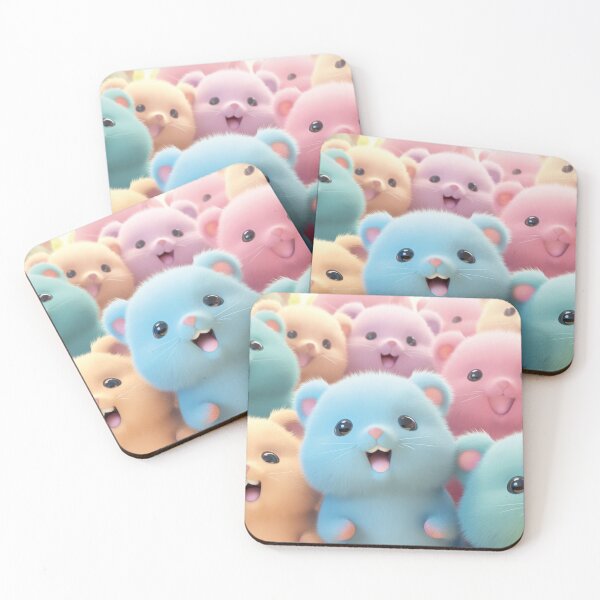 Item preview, cute colorful quokkas designed and sold by Mauswohn.