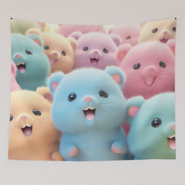 Item preview, cute colorful quokkas designed and sold by Mauswohn.