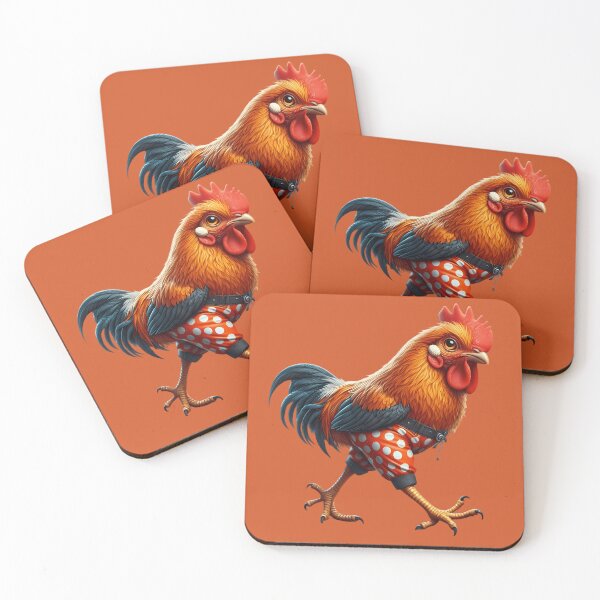 Item preview, Rooster in Trousers - Whimsical Avian Fashion Art designed and sold by iwcus.