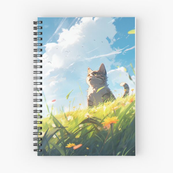 Item preview, Cute cat in the meadow designed and sold by PrintsPassion.