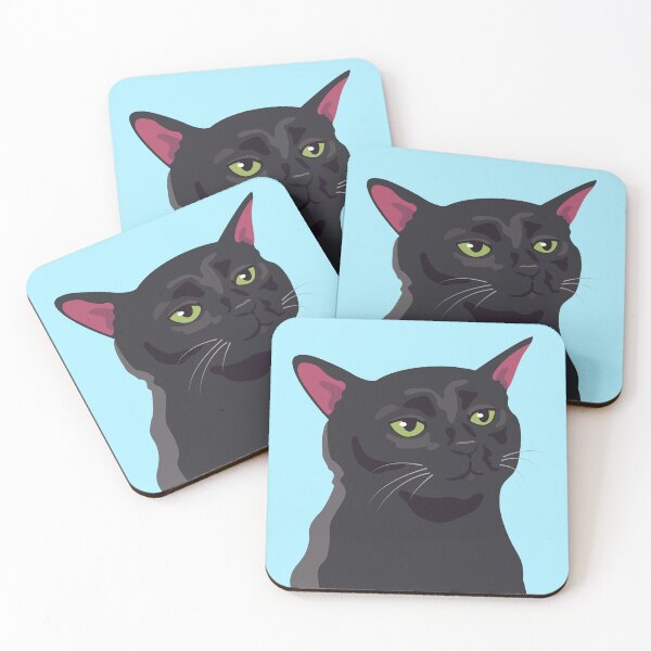 Item preview, Zoned out black cat meme designed and sold by Chonk Borris.