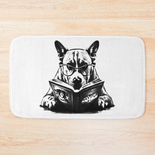 Item preview, Dog reading a book designed and sold by Szkicerka.