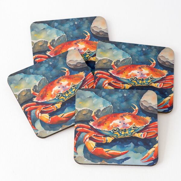Item preview, Crab in Rock Pool - Coastal Scenes designed and sold by Country-Artist.