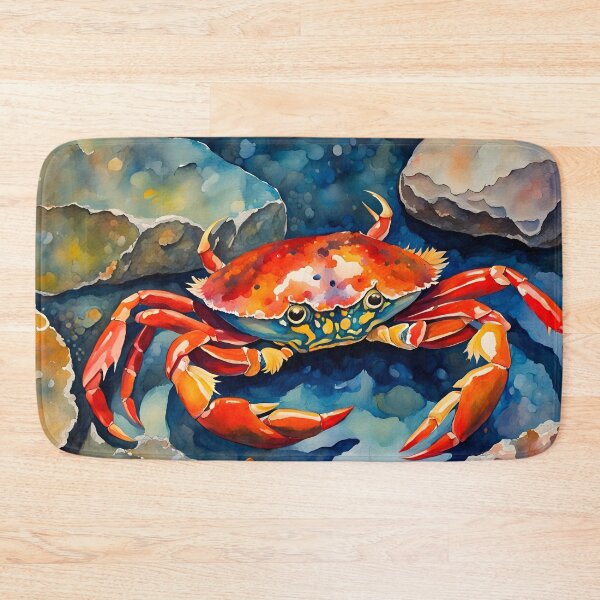 Item preview, Crab in Rock Pool - Coastal Scenes designed and sold by Country-Artist.
