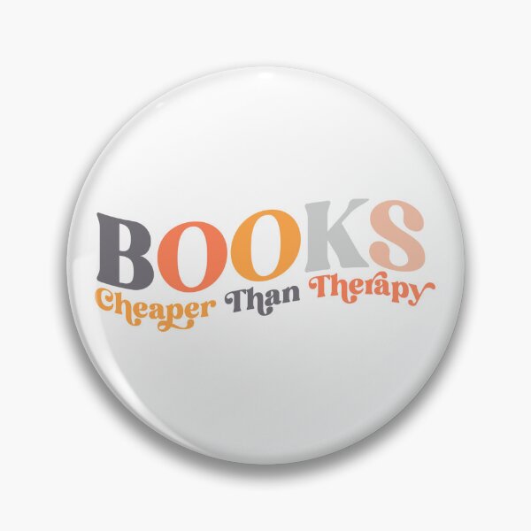 Item preview, Copy of Books Cheaper Than Therapy - Grey Pastel designed and sold by Rachel Mecham.