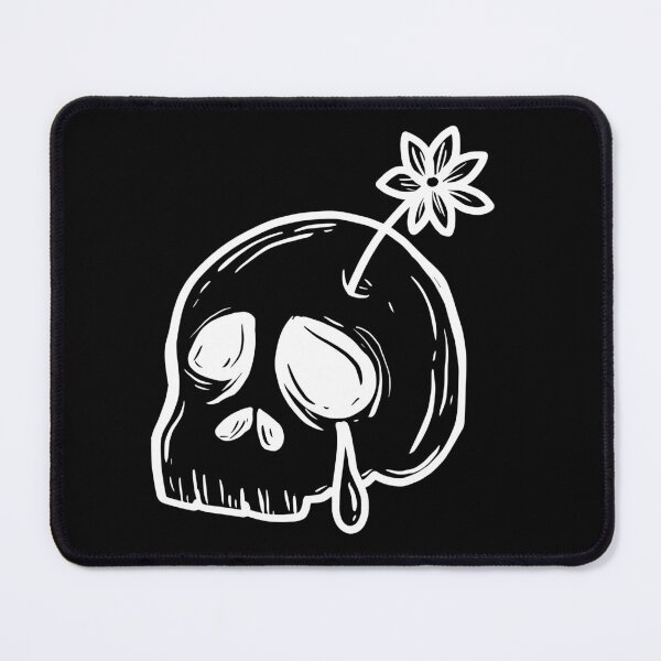 Item preview, Sad Skull White Flower designed and sold by vhstore90s.