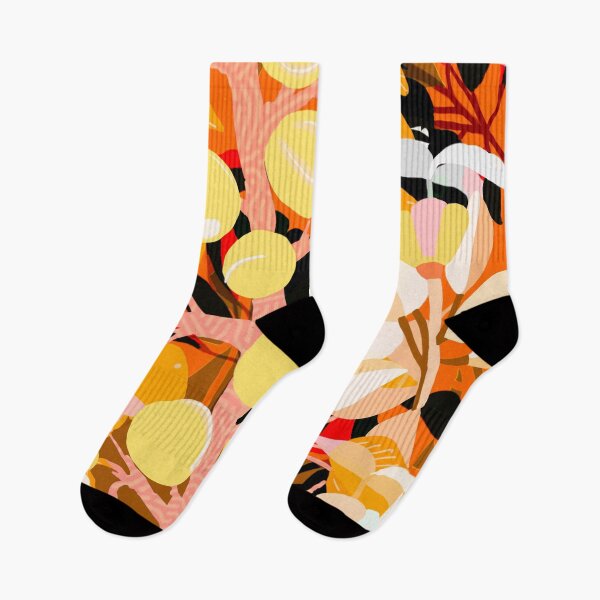 Item preview, Abstract botanical art in orange. designed and sold by Meteryards.