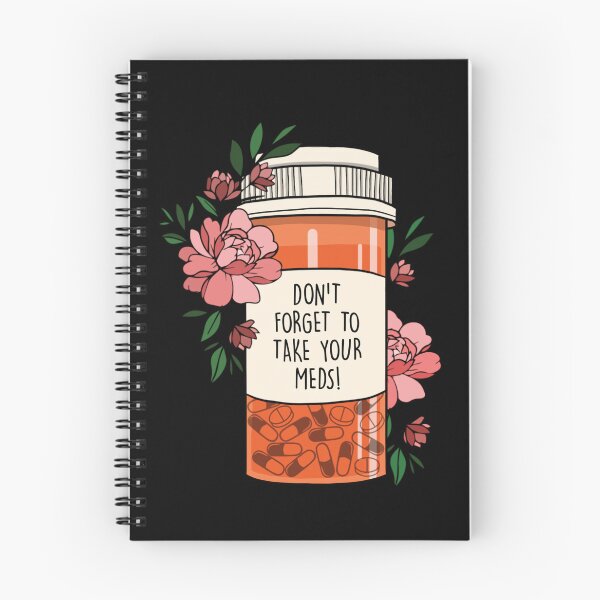 Item preview, ADHD/Autism "Don't Forget to Take Your Meds" Floral Pill Bottle designed and sold by Dani Moffet.