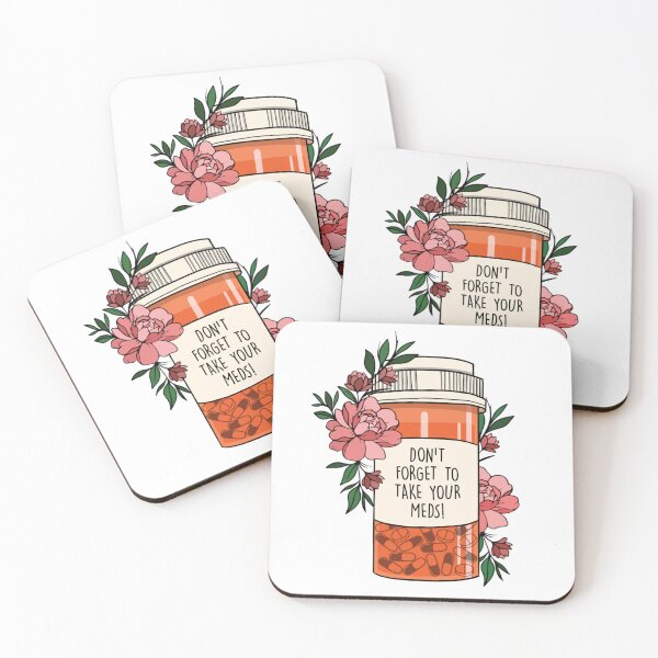 Item preview, ADHD/Autism "Don't Forget to Take Your Meds" Floral Pill Bottle designed and sold by Dani Moffet.