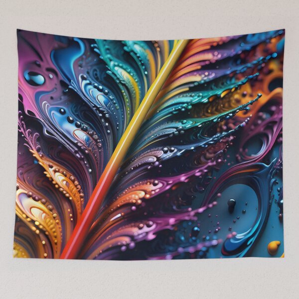 Item preview, Abstract Liquid Paint Splash Pattern designed and sold by TheArtOfPat.