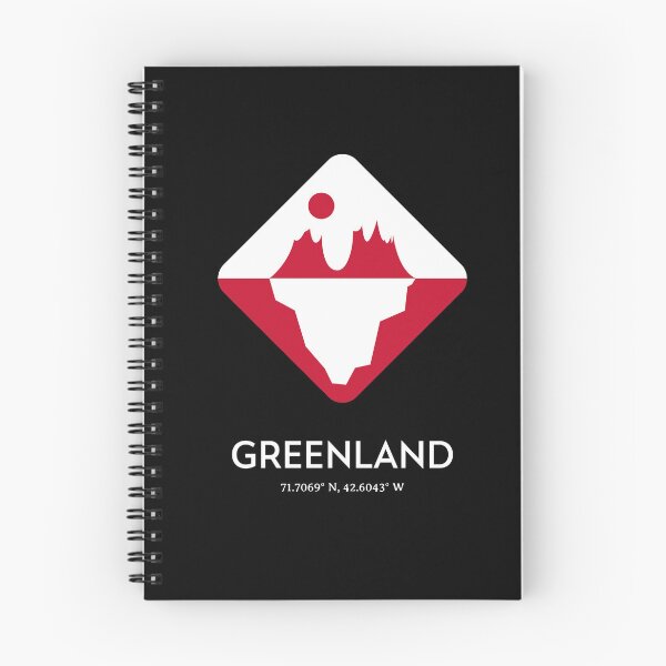 Item preview, Greenland Coordinate Red White Iceberg With Sun Souvenir Gift designed and sold by GraTEEtude.