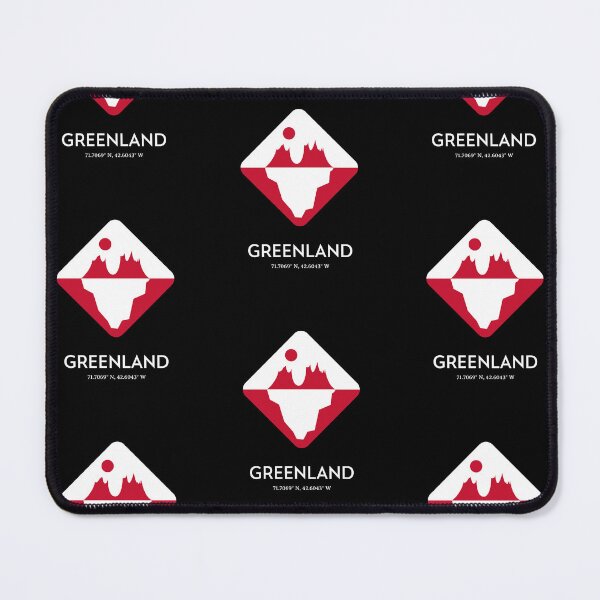 Item preview, Greenland Coordinate Red White Iceberg With Sun Souvenir Gift designed and sold by GraTEEtude.