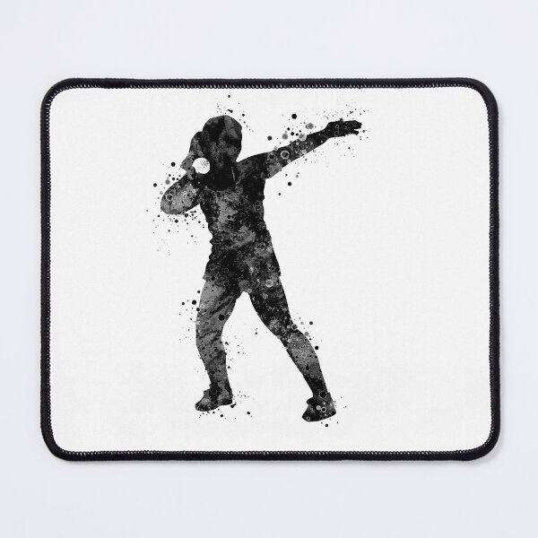Item preview, Girl Shot Put Throwing Black and White designed and sold by LotusGifts.