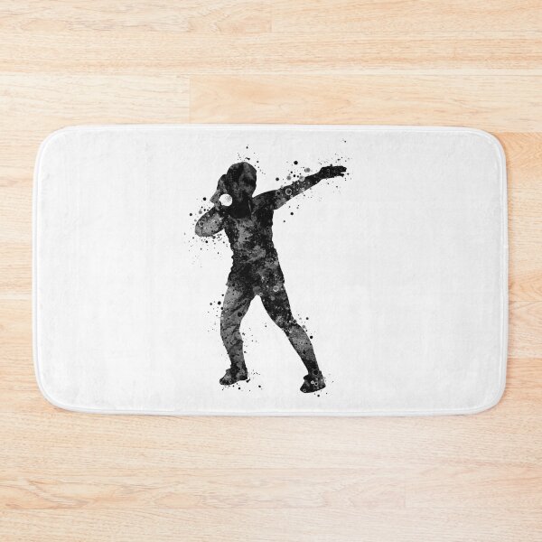 Item preview, Girl Shot Put Throwing Black and White designed and sold by LotusGifts.