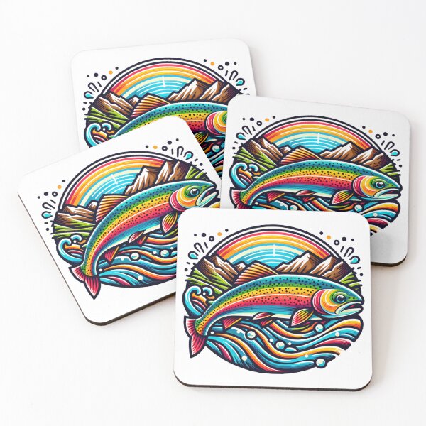 Item preview, Rainbow Trout in the Mountains designed and sold by HippieFarms11.