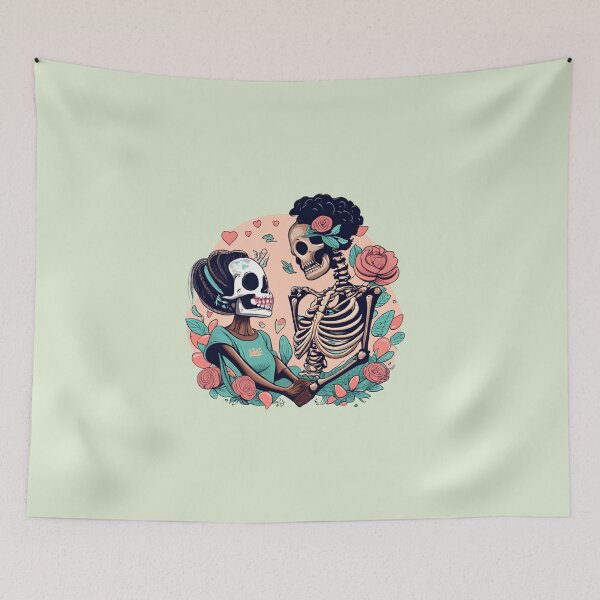 Item preview, Skeleton Couple Love designed and sold by Itsheartshop.