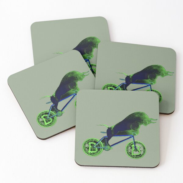Item preview, Bull on the BIT-bike green designed and sold by MetallenaLux.