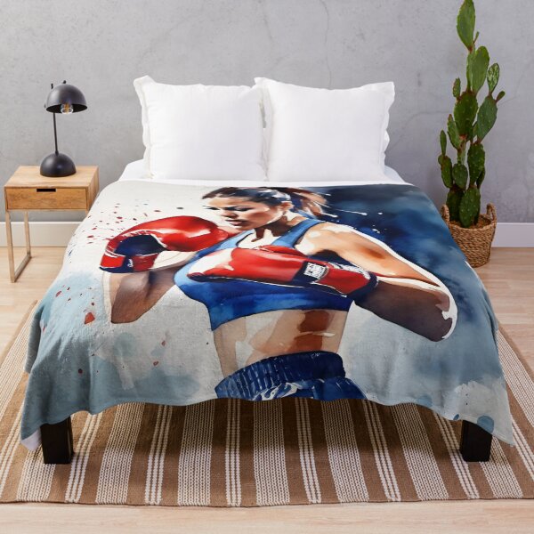 Item preview, Woman Boxer. Digital Painting Walls Of Fame designed and sold by WallsOfFameAust.