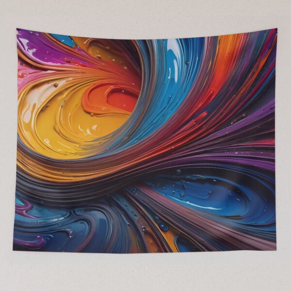 Item preview, Abstract Liquid Paint Splash Pattern designed and sold by TheArtOfPat.