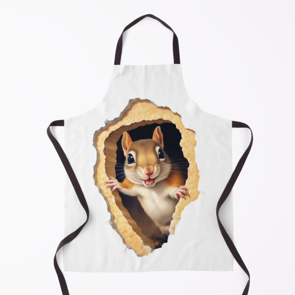 Item preview, 3d Squirrel Peeking designed and sold by ColorLightLab.