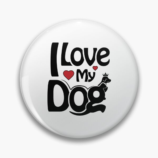 Item preview, I Love My Dog Tee – Share Your Canine Devotion in Style designed and sold by WaggingTails97.