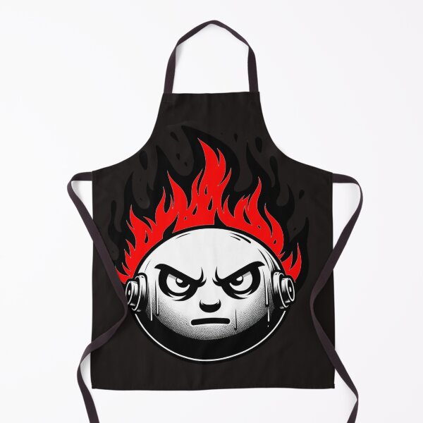 Item preview, Cartoon Face on Fire Artistic Red Dark Version designed and sold by Andrew Frelas.