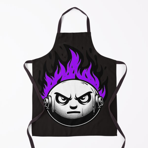 Item preview, Cartoon Face on Fire Artistic Purple Dark Version designed and sold by Andrew Frelas.