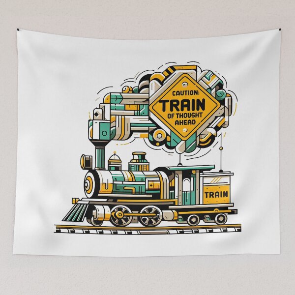 Item preview, Train: Caution: Train of Thought Ahead designed and sold by Dungeon-Depot.