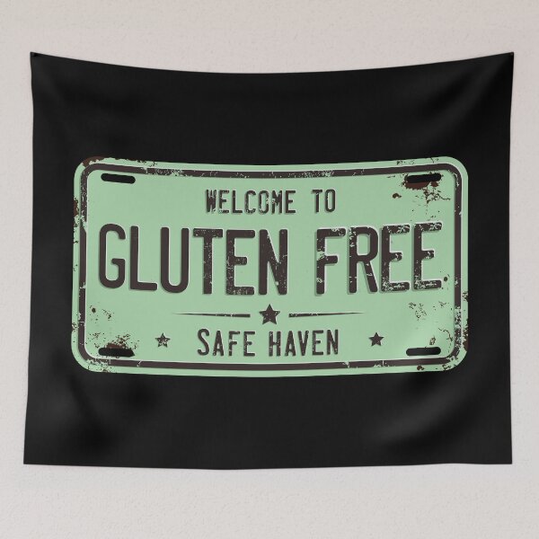 Item preview, Gluten-fee safe haven" licence plate green version designed and sold by MyGluteesFree77.
