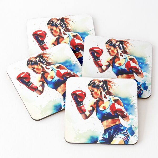 Item preview, Woman Boxer 2. Digital Painting Walls Of Fame designed and sold by WallsOfFameAust.