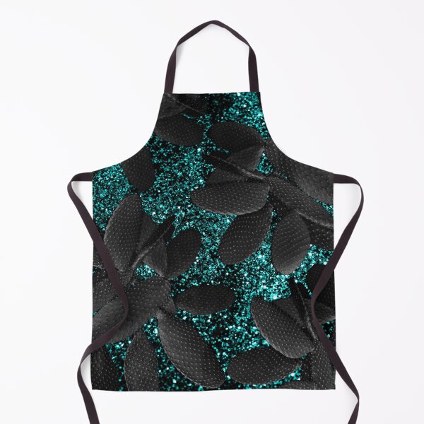 Item preview, Black Cacti on Aqua Blue Glam #1 (Photo of Glitter Only - Not Reflective) designed and sold by Anita's & Bella's Art.