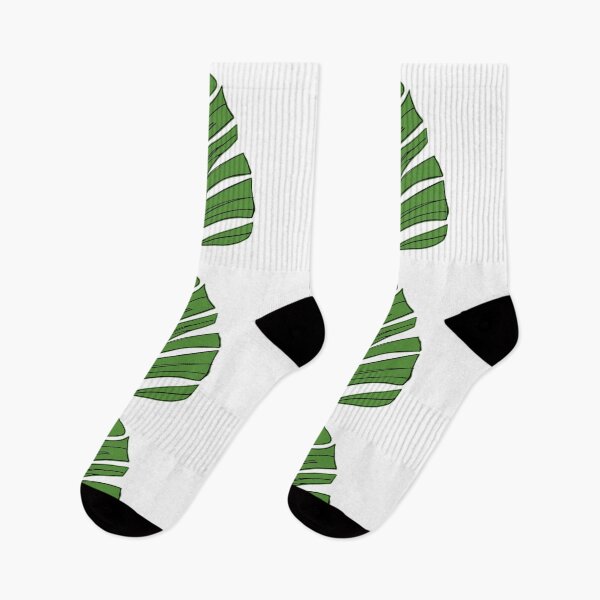 Item preview, Green banana leaf, green leaf hand drawn present of simply of nature designed and sold by pipikijung.
