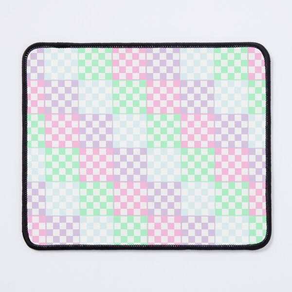 Item preview, a pastey checkered pattern with a pink, green, and blue color scheme designed and sold by APHIDAT-TA.