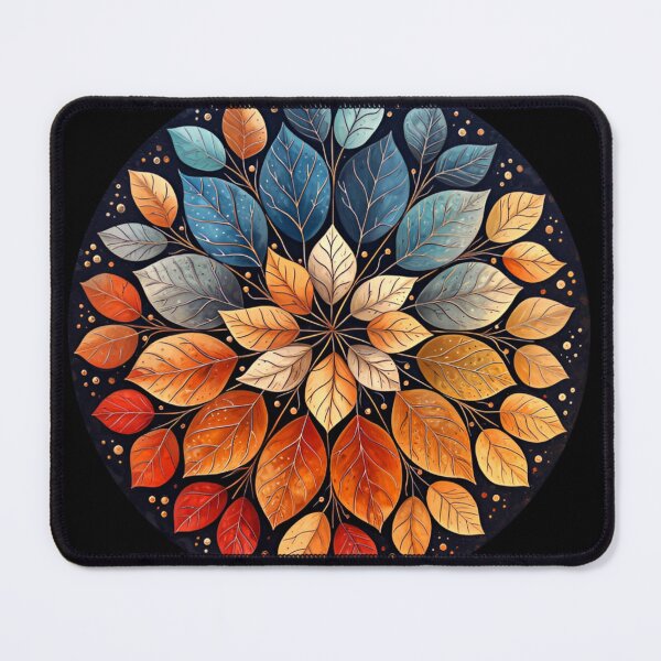 Artikelvorschau, Skandinavisches Blättermuster-Mandala entworfen und verkauft von Pati-Design.