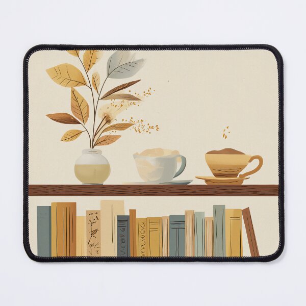 Item preview, earth tone book shelf designed and sold by WarmHeartedArt.