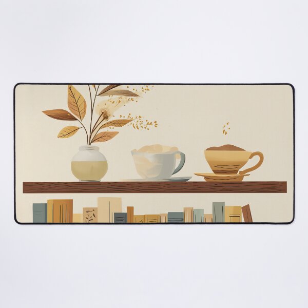 Item preview, earth tone book shelf designed and sold by WarmHeartedArt.
