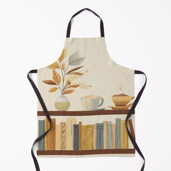 Item preview, earth tone book shelf designed and sold by WarmHeartedArt.