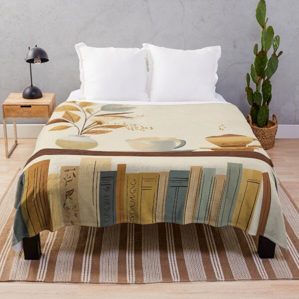 Item preview, earth tone book shelf designed and sold by WarmHeartedArt.