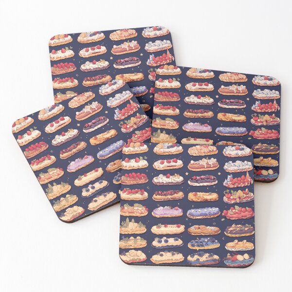 Item preview, Assorted Fruity Eclair Flavors Pattern designed and sold by Alicia Chee.