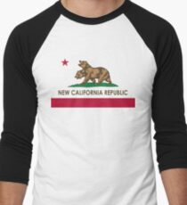 Klassische neue Kalifornien-Republik Baseballshirt mit 3/4-Arm