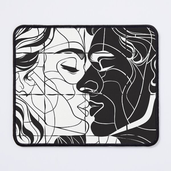 Item preview, Kissing Line Art Doodle designed and sold by T-scape.