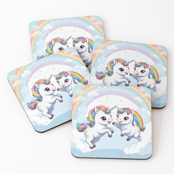 Item preview, Baby unicorns with rainbow designed and sold by JackFreestone.