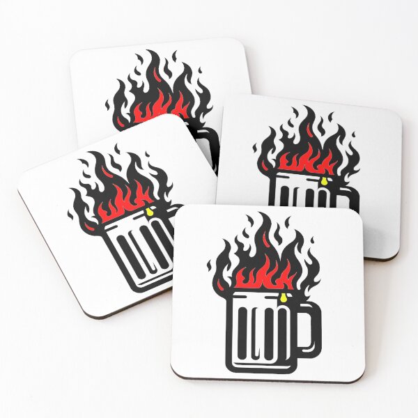 Item preview, Glass Mug on Fire Artistic Red designed and sold by Andrew Frelas.