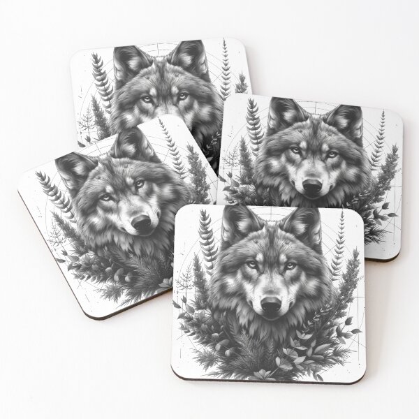 Item preview, Guardian of the Compass: The Wolf's Geometric Haven designed and sold by dungeonwarriors.