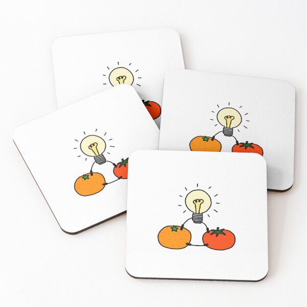 Item preview, Light bulb of orange and tomato battery designed and sold by superbaechoo.