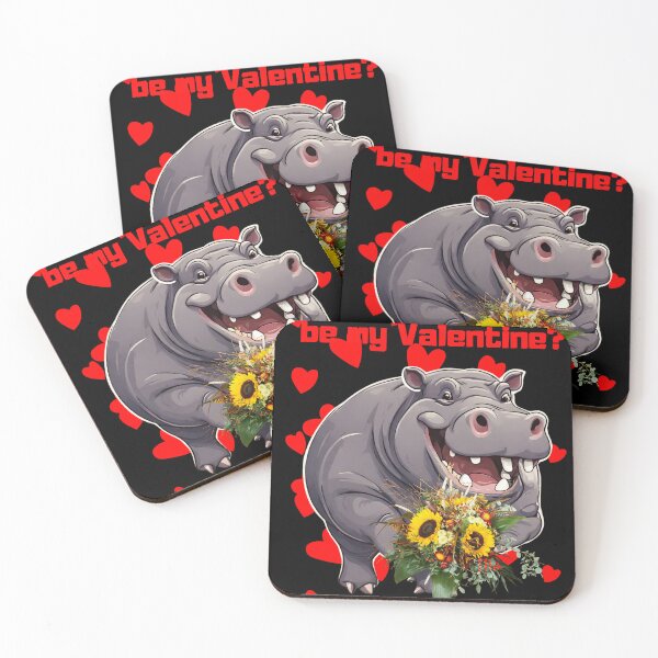 Item preview, hippopotamus in love designed and sold by LYDIA0304.